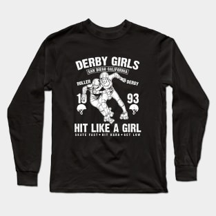 Derby Girl, Roller Derby Players Long Sleeve T-Shirt